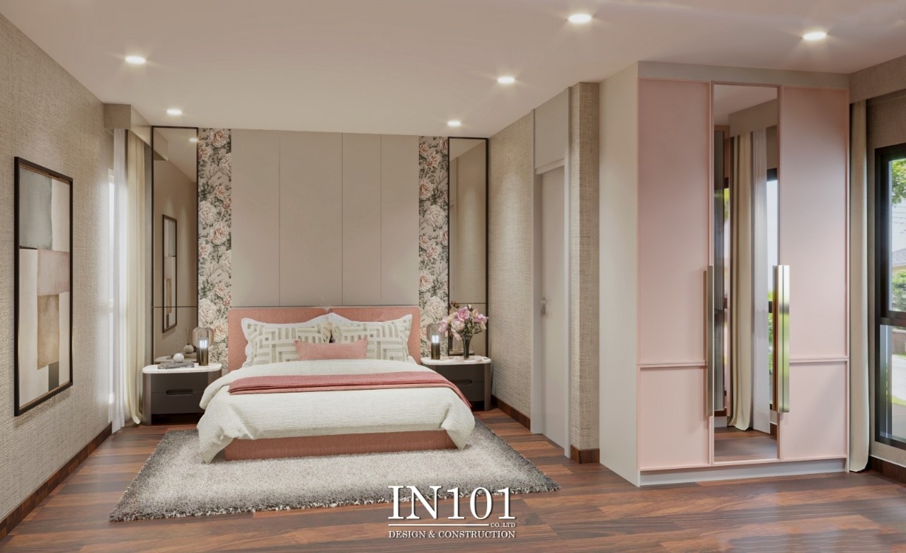 3D ภาพตกแต่งภายใน The City Bangng by IN101Design ห้องนอน 2