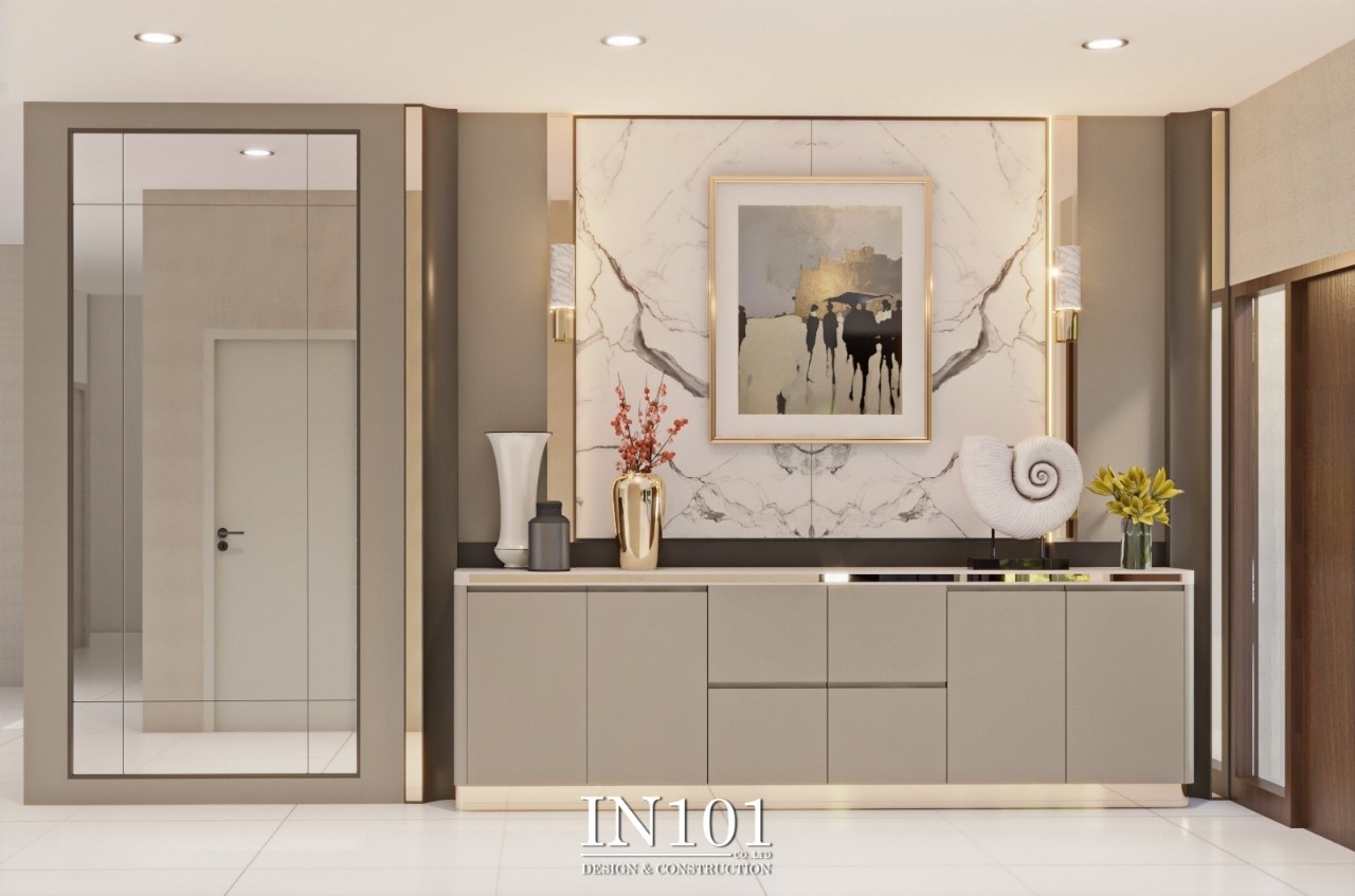 3D ภาพตกแต่งภายใน The City Bangng by IN101Design โถงทางเดิน