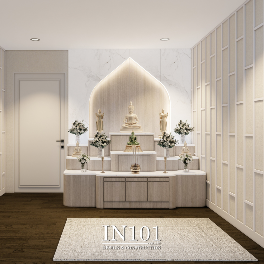 งานออกแบบภายใน 3D ในสไตล์ Modern Luxury บ้านเดี่ยว บางปู
