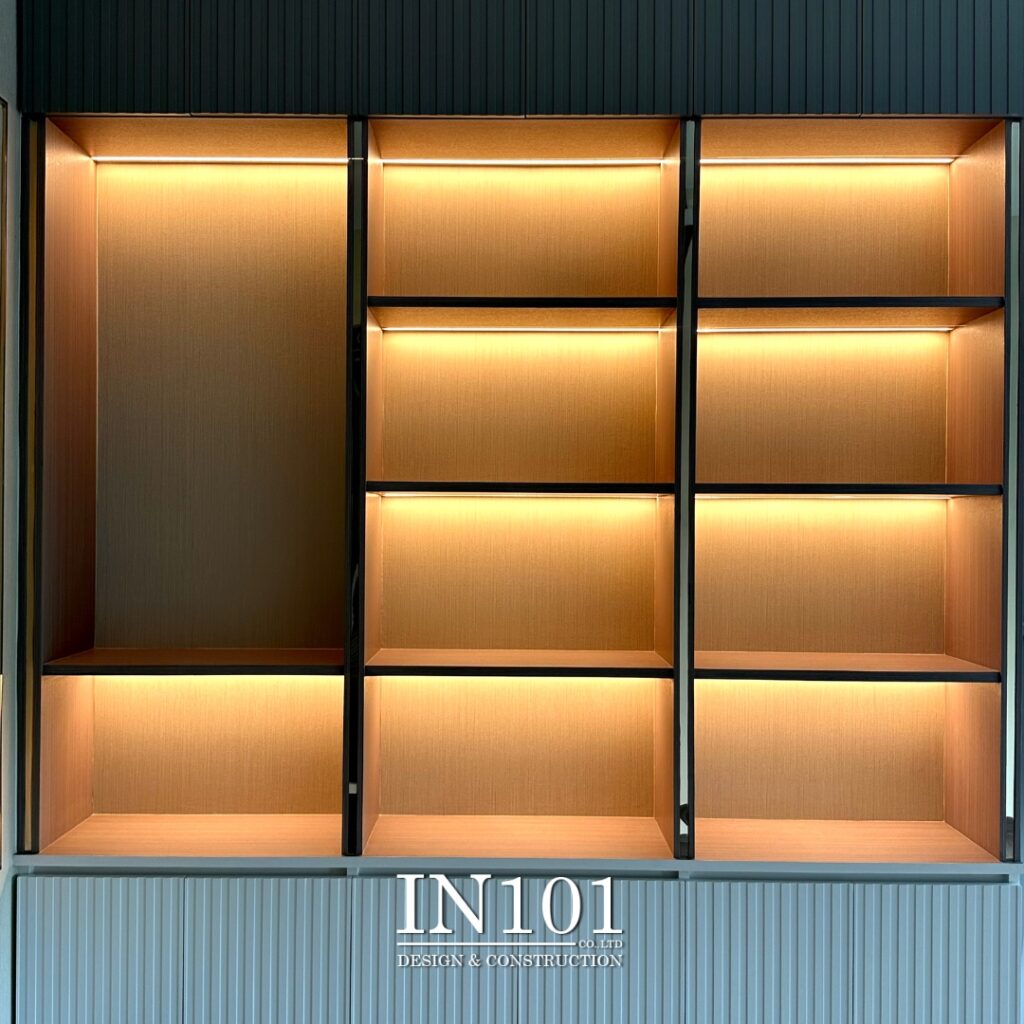 โครงการเดอะซิตี้ บางนา ชั้นวาง บิ้วอิน