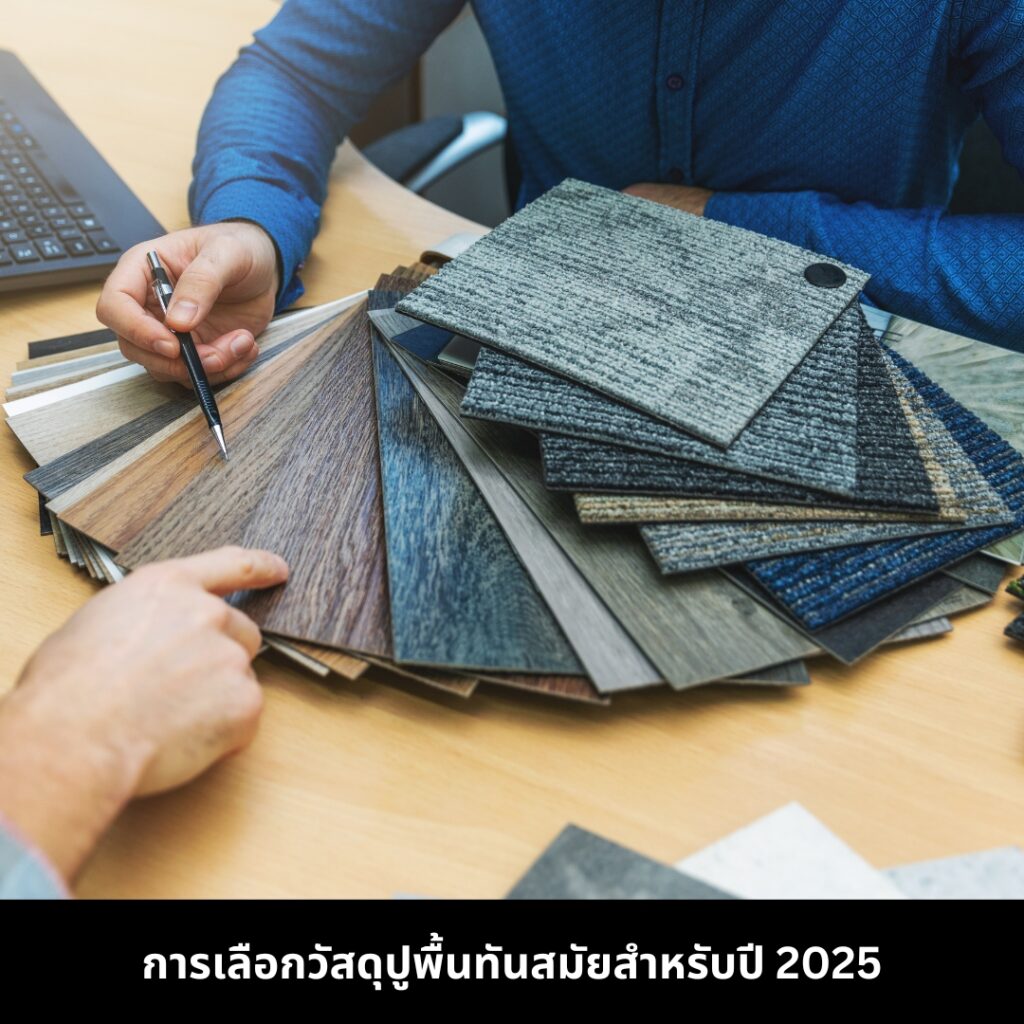 จัดพื้นที่ภายในบ้านให้ทันสมัย การเลือกวัสดุปูพื้น